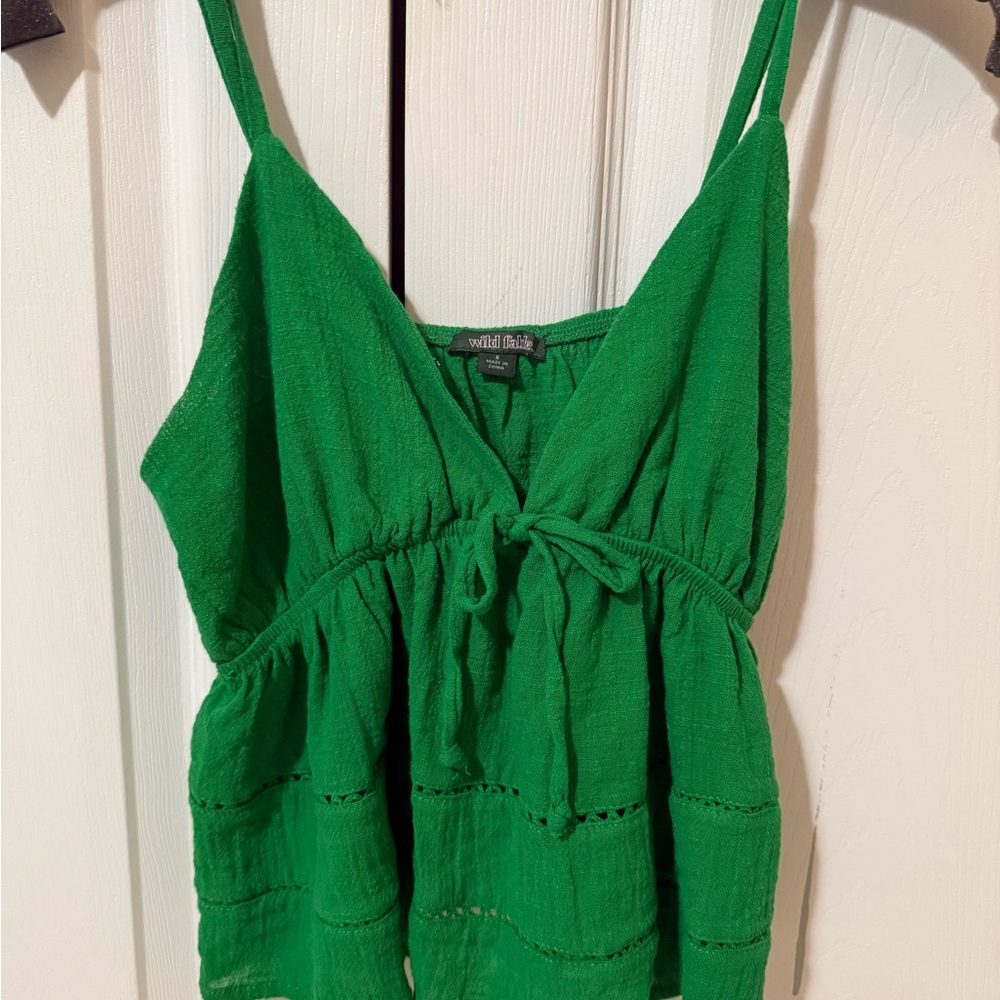 Wild Fable Vibrant Green Camisole Top
